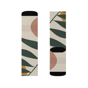 Abstract Pattern Sublimation Socks - Polyester Comfort - Dipaliz