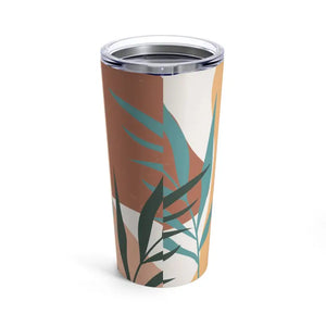 Stainless Steel Tumbler 20oz Pink Abstract Art Women’s Fashion Dipaliz - Tumblers