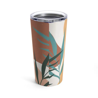 Stylish 20oz Stainless Steel Tumbler with Abstract Art - Tumblers