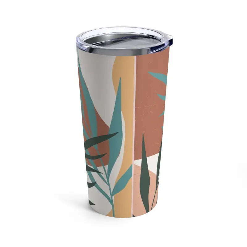 Stylish 20oz Stainless Steel Tumbler with Abstract Art - Tumblers