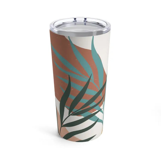 Stylish 20oz Stainless Steel Tumbler with Abstract Art - Tumblers