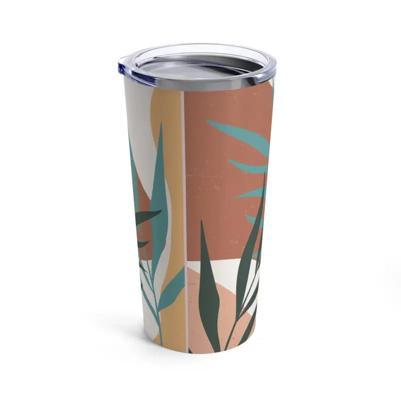 Stylish 20oz Stainless Steel Tumbler with Abstract Art - Tumblers