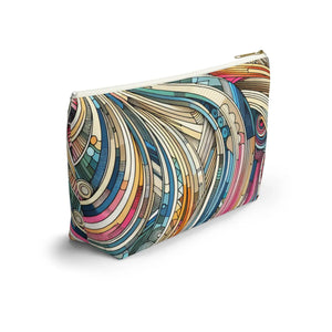 Abstract Stripes Travel Pouches – Eco Friendly - Dipaliz - Makeup Bags