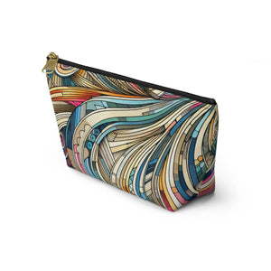 Abstract Stripes Travel Pouches – Eco Friendly - Dipaliz - Makeup Bags