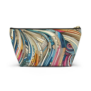 Abstract Stripes Travel Pouches – Eco Friendly - Dipaliz - Makeup Bags