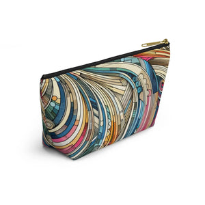 Abstract Stripes Travel Pouches – Eco Friendly - Dipaliz - Makeup Bags