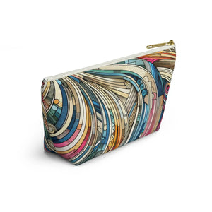 Abstract Stripes Travel Pouches – Eco Friendly - Dipaliz - Makeup Bags