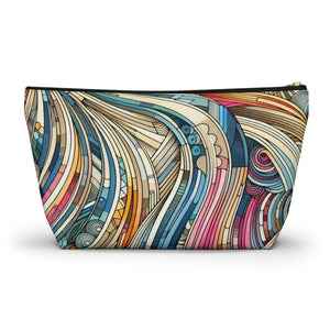 Abstract Stripes Travel Pouches – Eco Friendly - Dipaliz - Makeup Bags