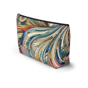 Abstract Stripes Travel Pouches – Eco Friendly - Dipaliz - Makeup Bags