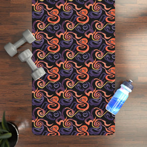Abstract Swirl Rubber Yoga Mat – Non Slip - Dipaliz - Yoga & Pilates Mats
