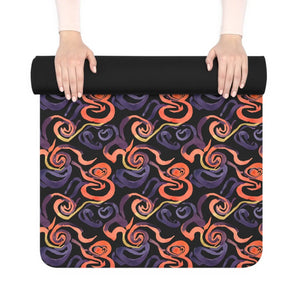 Abstract Swirl Yoga Mat – Rubber Non Slip - Dipaliz - & Pilates Mats