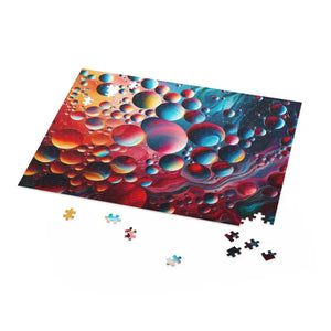 Abstract Vibrant Circles Puzzle - High-quality Chipboard - Dipaliz - Jigsaw Puzzles