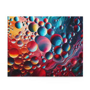 Abstract Vibrant Circles Puzzle - High-quality Chipboard - Dipaliz - Jigsaw Puzzles