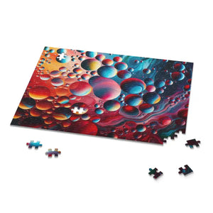 Abstract Vibrant Circles Puzzle - High-quality Chipboard - Dipaliz - Jigsaw Puzzles