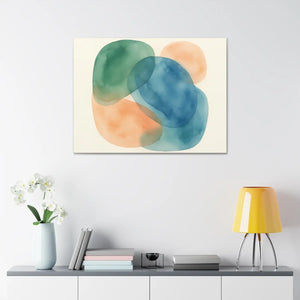 Abstract Watercolor Canvas – Modern Living Room Decor - Dipaliz - Prints