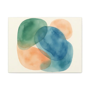 Abstract Watercolor Canvas – Modern Living Room Decor - Dipaliz - Prints