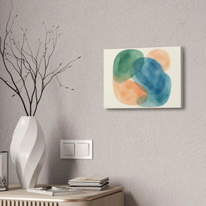 Abstract Watercolor Canvas – Modern Living Room Decor - Dipaliz - Prints