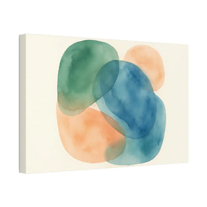 Abstract Watercolor Canvas – Modern Living Room Decor - Dipaliz - Prints