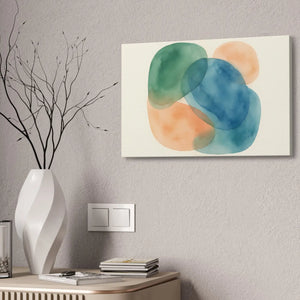 Abstract Watercolor Canvas – Modern Living Room Decor - Dipaliz - Prints