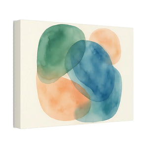 Abstract Watercolor Canvas – Modern Living Room Decor - Dipaliz - Prints