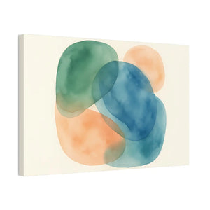 Abstract Watercolor Canvas – Modern Living Room Decor - Dipaliz - Prints