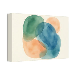 Abstract Watercolor Canvas – Modern Living Room Decor - Dipaliz - Prints