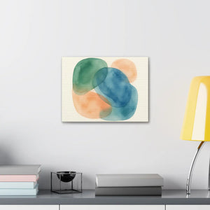 Abstract Watercolor Canvas – Modern Living Room Decor - Dipaliz - Prints