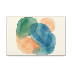 Abstract Watercolor Canvas – Modern Living Room Decor - Dipaliz - Prints