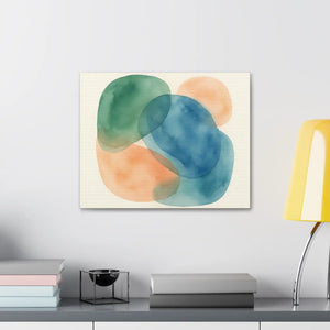 Abstract Watercolor Canvas – Modern Living Room Decor - Dipaliz - Prints