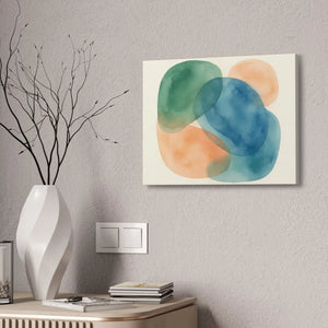 Abstract Watercolor Canvas – Modern Living Room Decor - Dipaliz - Prints
