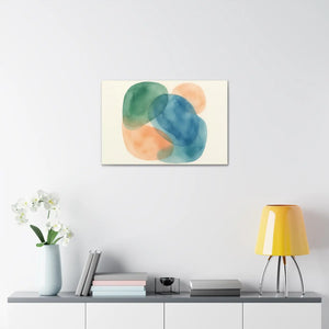 Abstract Watercolor Canvas – Modern Living Room Decor - Dipaliz - Prints