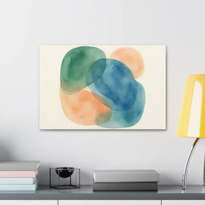 Abstract Watercolor Canvas – Modern Living Room Decor - Dipaliz - Prints