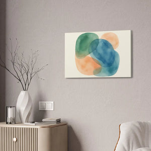 Abstract Watercolor Canvas – Modern Living Room Decor - Dipaliz - Prints