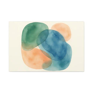 Abstract Watercolor Canvas – Modern Living Room Decor - Dipaliz - Prints