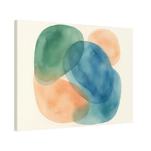 Abstract Watercolor Canvas – Modern Living Room Decor - Dipaliz - Prints