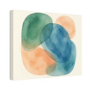Abstract Watercolor Canvas – Modern Living Room Decor - Dipaliz - Prints