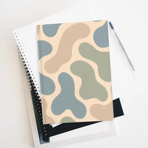 Abstract Waves Journal - Blue Ivory Swirls - Dipaliz - Journals