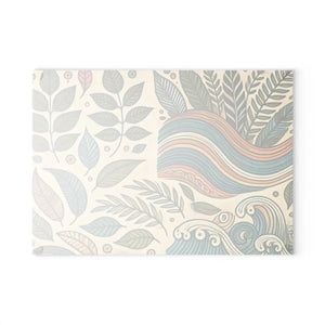 Wavy Leaves Glass Cutting Board – Abstract Patterns - Dipaliz - Boards