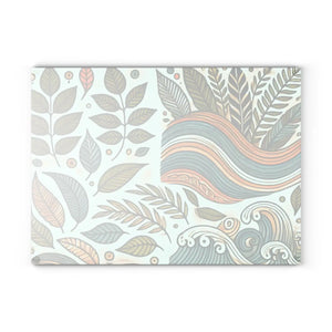Wavy Leaves Glass Cutting Board – Abstract Patterns - Dipaliz - Boards