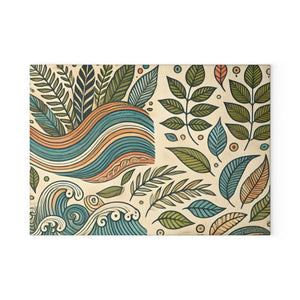 Wavy Leaves Glass Cutting Board – Abstract Patterns - Dipaliz - Boards