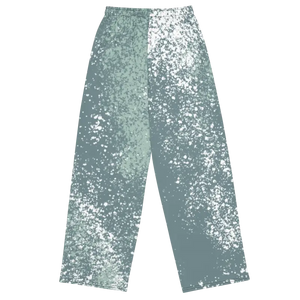 Wide Leg Pants Abstract Pattern Eco Comfort Style - Dipaliz