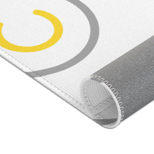 Grey Circles Area Rugs – Plush Modern Decor - Dipaliz