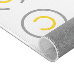 Grey Circles Area Rugs – Plush Modern Decor - Dipaliz