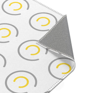 Grey Circles Area Rugs – Plush Modern Decor - Dipaliz