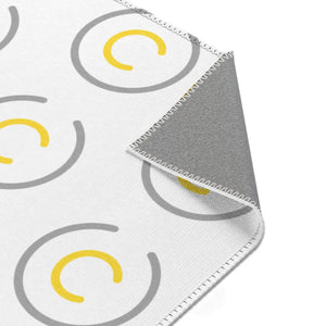 Grey Circles Area Rugs – Plush Modern Decor - Dipaliz