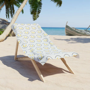 Grey Circles Beach Towel – Cotton Blend - Dipaliz - Towels