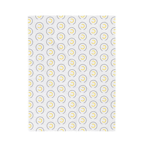 Abstract Yellow Blanket – Circles Velveteen Plush - Dipaliz - Blankets