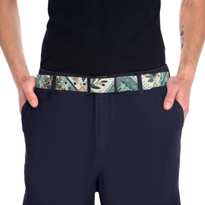 Abstract Zigzag Pattern Belt - Cut-to-size Fit - Dipaliz - Belts
