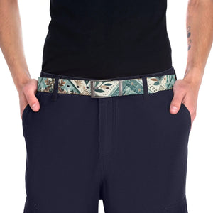 Abstract Zigzag Pattern Belt - Cut-to-size Fit - Dipaliz - Belts
