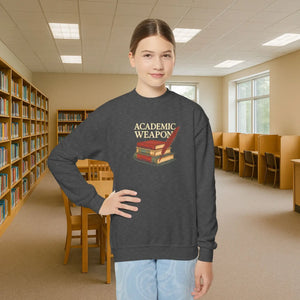 Cozy Youth Crewneck Sweatshirt - Book Lovers Design - Dipaliz - Sweatshirts - Xs